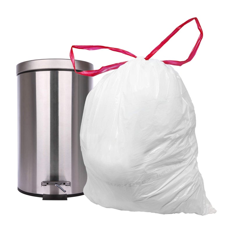 Reli. 2-4 Gallon Trash Bags Drawstring | 250 Count | 18"x 20" | Small Garbage Bags 4 Gallon - Drawstring Handles | White Trash Can Liners 2 Gal - 3Gal - 4Gal | Small Bin Liners, Office - Image 3